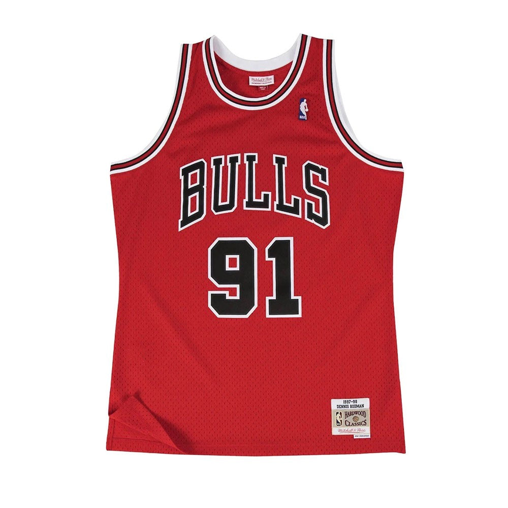 Mitchell & Ness Scottie Pippen Red Chicago Bulls 1997/98 Hardwood Classics Swingman Player Jersey