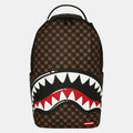 SPRAYGROUND Sharks In Paris WTF Bubble Brown Check Backpack