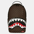 SPRAYGROUND Sharks In Paris WTF Bubble Brown Check Backpack