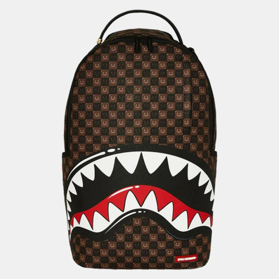 SPRAYGROUND Sharks In Paris WTF Bubble Brown Check Backpack