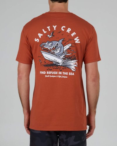 SALTY CREW Hot Rod Shark Rust T-Shirt 