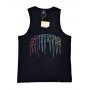A.H.B. BLACK TANK-TOP "COLOURED ATHENS"