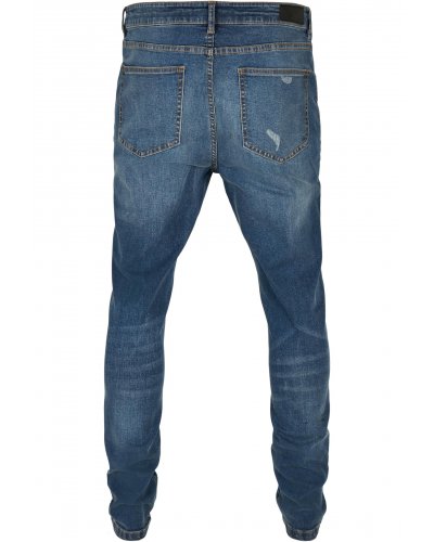 URBAN CLASSICS Heavy Destroyed Slim Fit Jeans BLUE