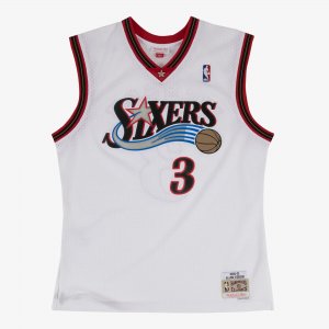 Mitchell & Ness Allen Iverson White Philadelphia 76ers 2000/01 Hardwood Classics Swingman Player Jersey