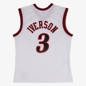 Mitchell & Ness Allen Iverson White Philadelphia 76ers 2000/01 Hardwood Classics Swingman Player Jersey