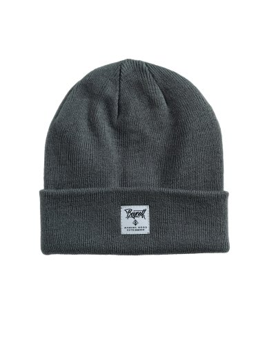 A.H.B. "BOYCOTT TAG" DARK GREY BEANIE