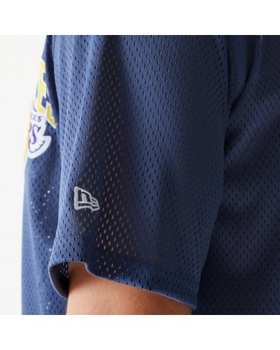 NEW ERA LA Lakers NBA Arch Dark Blue Mesh Oversized Jersey