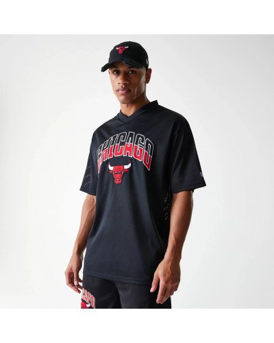 NEW ERA Chicago Bulls NBA Arch Mesh Black Mesh Oversized Jersey