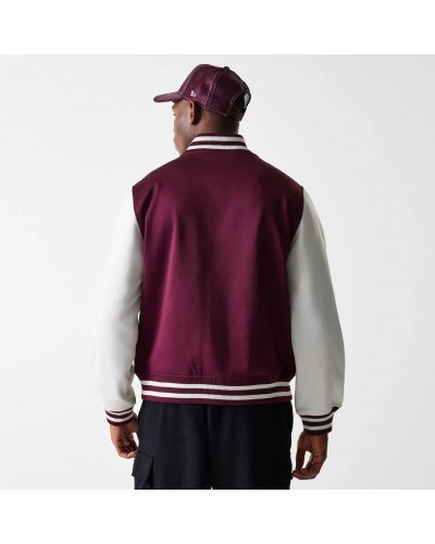NEW ERA LA Dodgers Dark Red Bomber Jacket