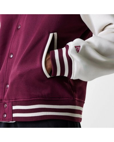 NEW ERA LA Dodgers MLB Dark Red Bomber Jacket