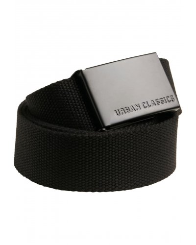 URBAN CLASSICS Canvas Black Belt 