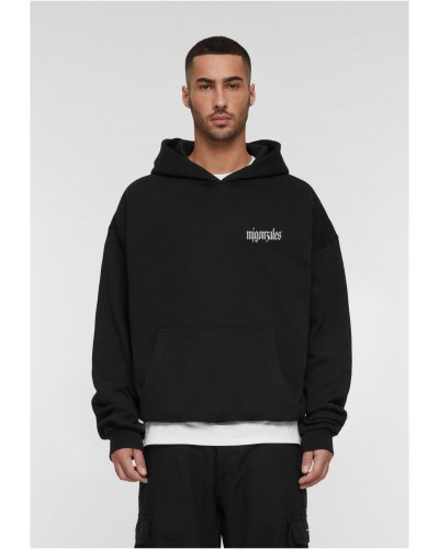 MJG Renaissance Bloom Heavy Oversized Black Hoodie