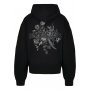 MJG Renaissance Bloom Heavy Oversized Black Hoodie