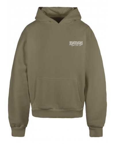 MJG Knockout Kings Heavy Oversized Pale Olive Hoodie