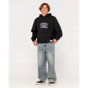 RUSTY INTERNATIONAL BLACK HOODED FLEECE