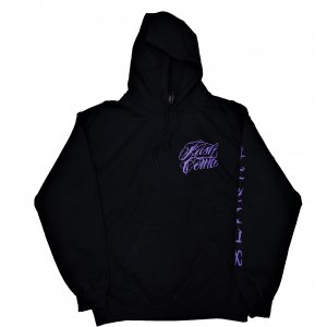 KUSH COMA Def Metal V1 QB Mix Black Hoodie Purple Print