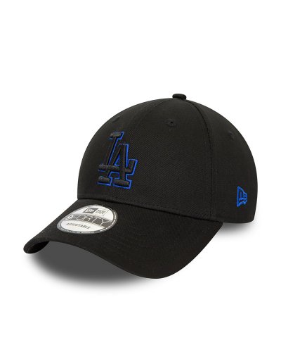 NEW ERA LA Dodgers Metallic Outline Black 9FORTY Adjustable Cap